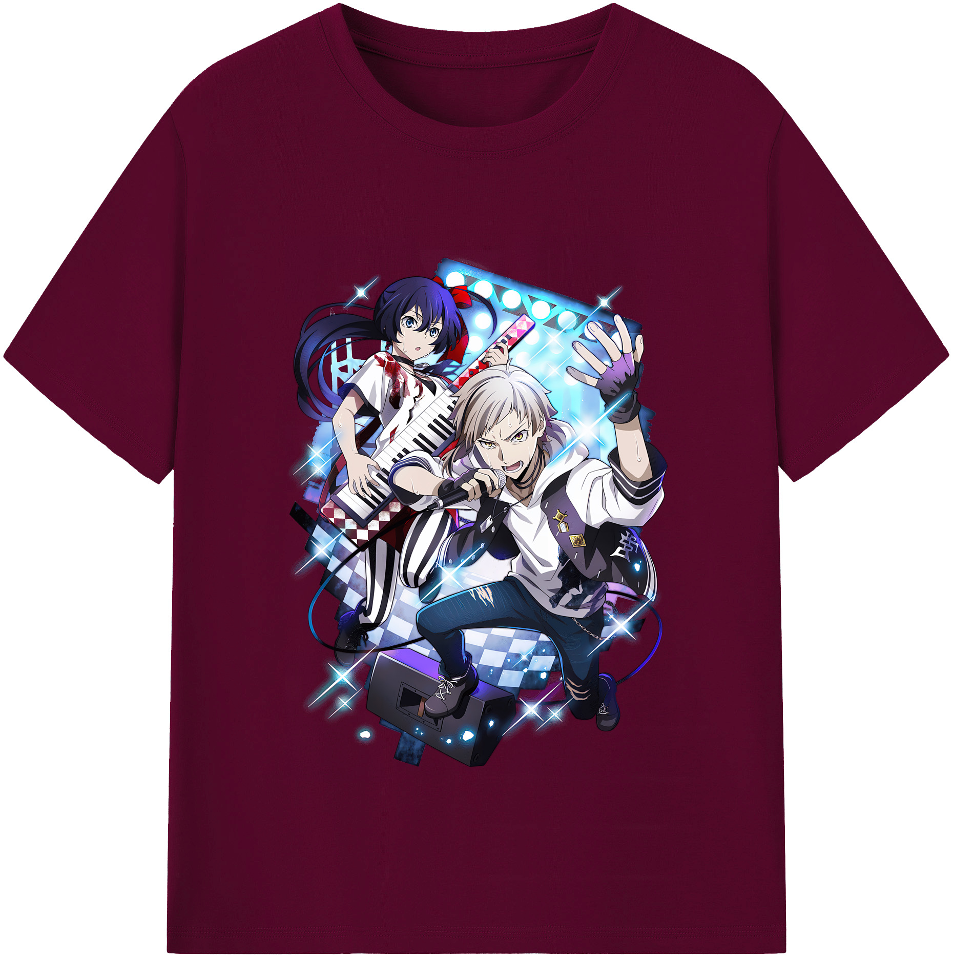 （画像用） 文豪ストレイドッグス Bungo Stray Dogs レディースカジュアルプリントTシャツ（綿100％）